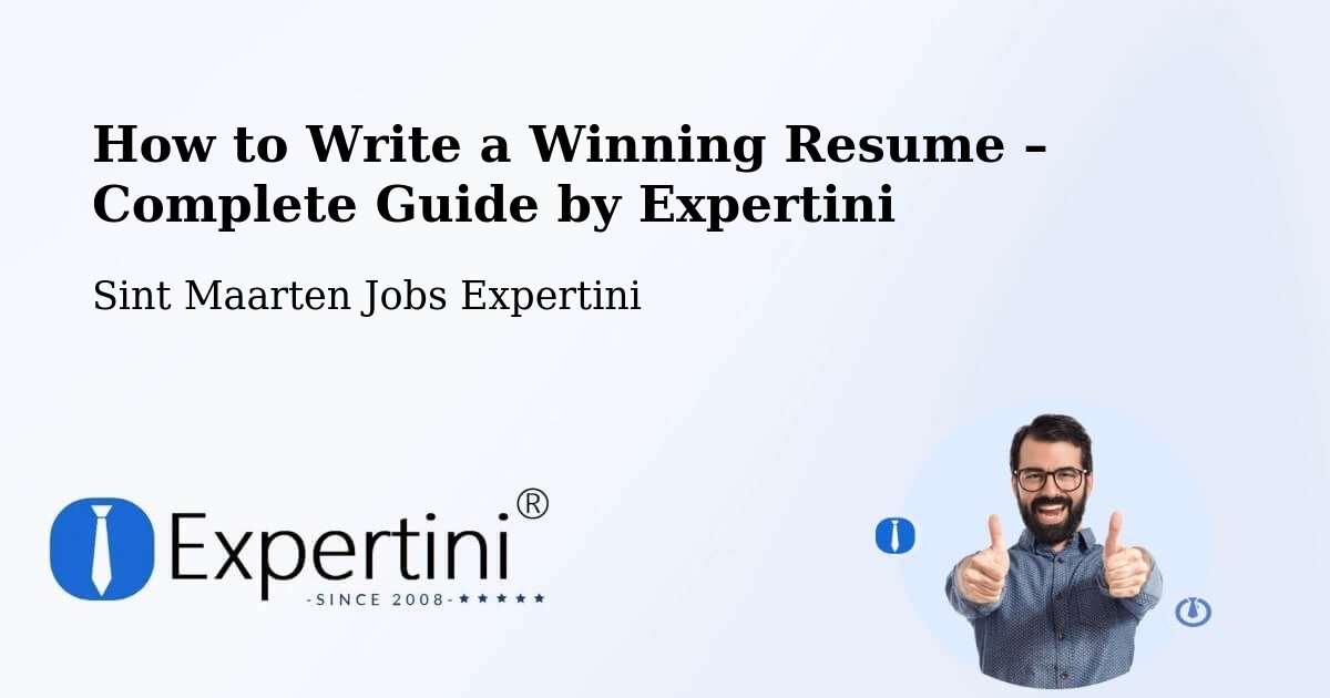 Resume Writing Guide for Job Seekers – Saunders - Saunders, Sint Maarten Jobs Expertini